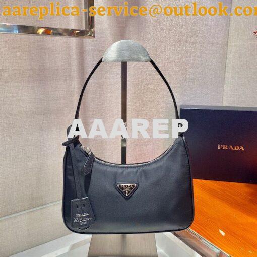 Replica Prada Re-edition 2005 Re-nylon Mini Bag with Saffiano Leather 2