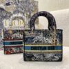 Replica Dior Medium Lady D-Lite Bag Latte Multicolor Constellation Emb 10