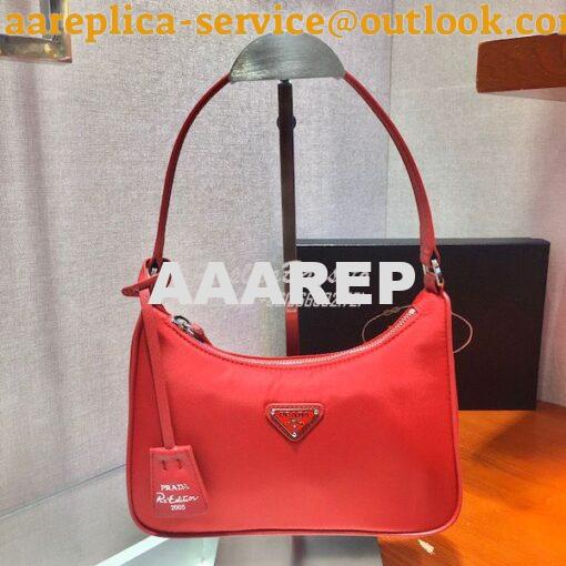 Replica Prada Re-edition 2005 Re-nylon Mini Bag with Saffiano Leather