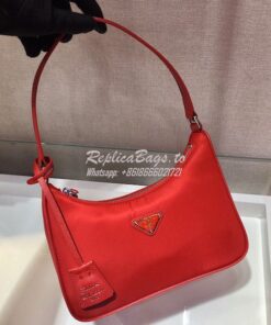 Replica Prada Re-edition 2005 Re-nylon Mini Bag with Saffiano Leather 2