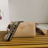 Replica Prada Brushed Leather Shoulder Bag 1BH189 Wisteria 11