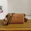 Replica Prada Leather shoulder bag 3 Layers 1BH194 Beige 11