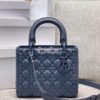 Replica Dior Medium Lady Dior Ultra-Matte Stone Gray Tote Bag M0565 13