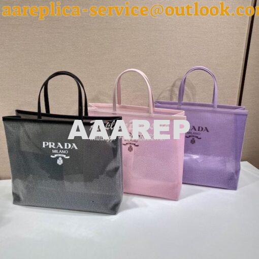 Replica Prada Sequined Mesh Tote Bag 1BG416