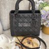 Replica Dior Medium Lady Dior Ultra-Matte Stone Gray Tote Bag M0565 12