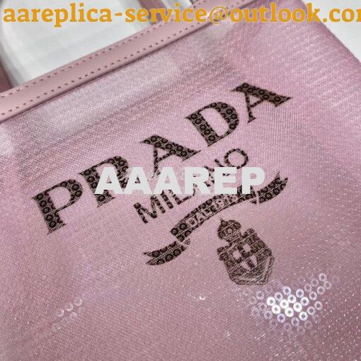 Replica Prada Small Sequined Mesh Tote Bag 1BG417 5