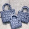 Replica Dior Mini Lady Dior Ultra-Matte Lavender Tote Bag 11