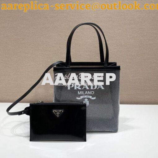 Replica Prada Small Sequined Mesh Tote Bag 1BG417 20