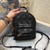 Replica Dior Small Backpack Black Cannage Lambskin M9221U 13