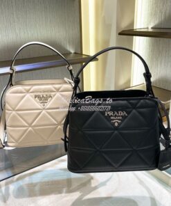 Replica Prada Spectrum Small Leather Bag 1BA311 Black