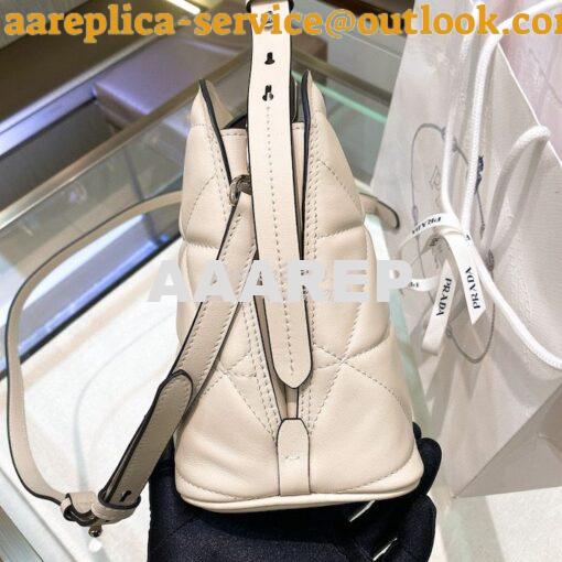 Replica Prada Spectrum Small Leather Bag 1BA311 White 4