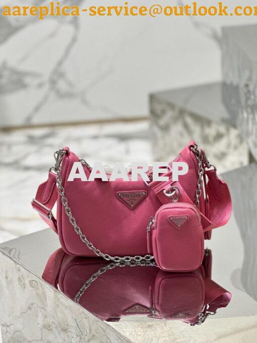 Replica Prada Re-edition 2005 Lambskin Bag 1BH204 Pink