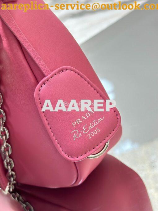 Replica Prada Re-edition 2005 Lambskin Bag 1BH204 Pink 7