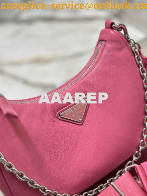 Replica Prada Re-edition 2005 Lambskin Bag 1BH204 Pink 8