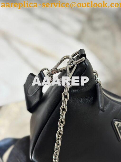 Replica Prada Re-edition 2005 Lambskin Bag 1BH204 Black 7