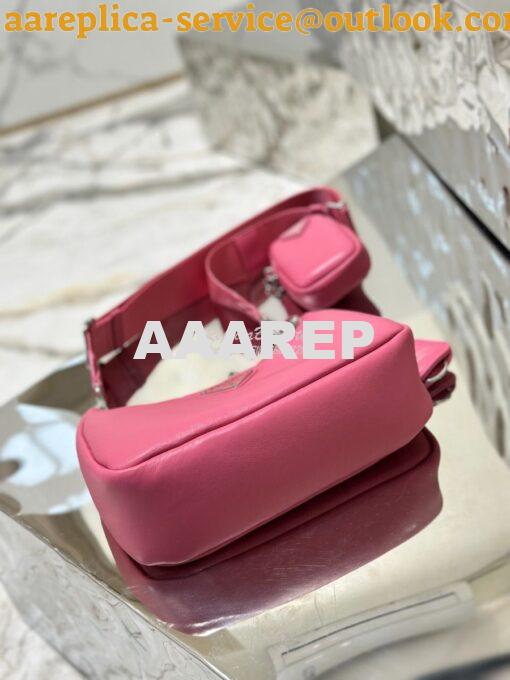 Replica Prada Re-edition 2005 Lambskin Bag 1BH204 Pink 12