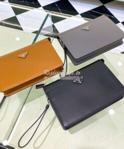 Replica Prada Saffiano Leather Pouch 2VF032