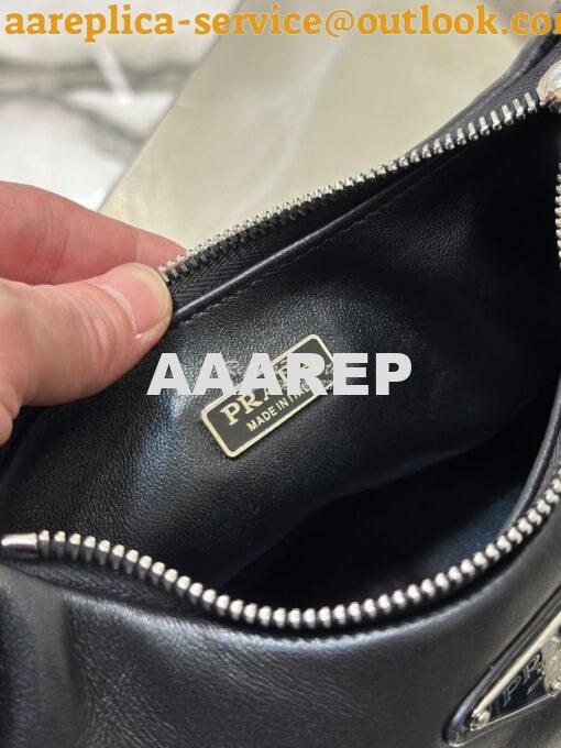 Replica Prada Re-edition 2005 Lambskin Bag 1BH204 Black 9