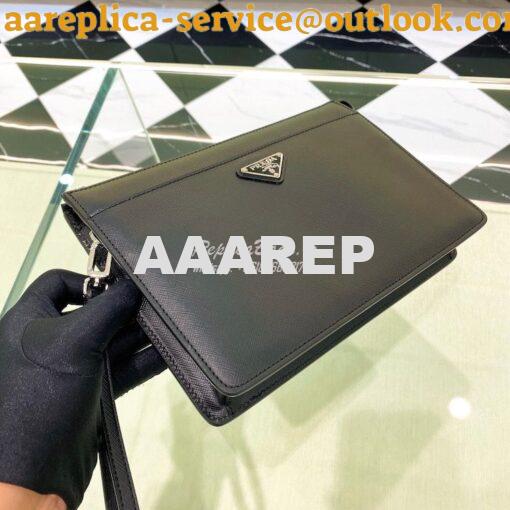 Replica Prada Saffiano Leather Pouch 2VF032 19