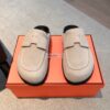 Replica Hermes Hot Loafer in suede goatskin H232074Z Black 10