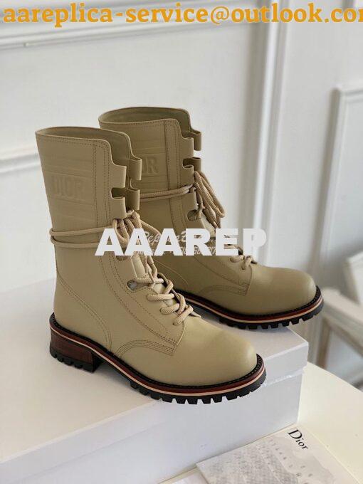 Replica Dior Quest Boots in Calfskin Leather KDI668 Taupe