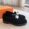 Replica Hermes Iota Mule in Suede Goatskin H241159Z 22