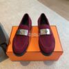 Replica Hermes Iota Mule in Suede Goatskin H241159Z 21