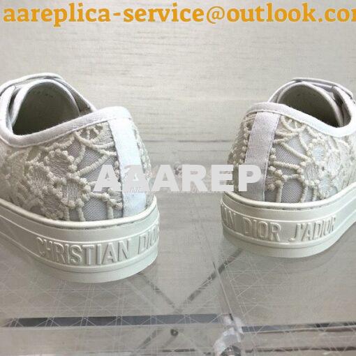 Replica Dior Walk'n'Dior Embroidery Sneaker White Macramé Embroidered 8