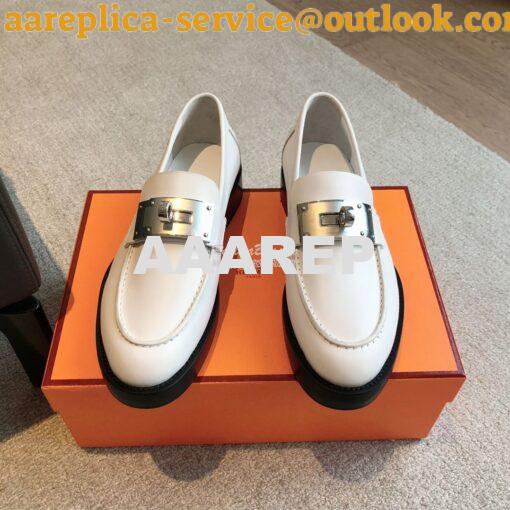 Replica Hermes Hot Loafer in calfskin H232075Z 3