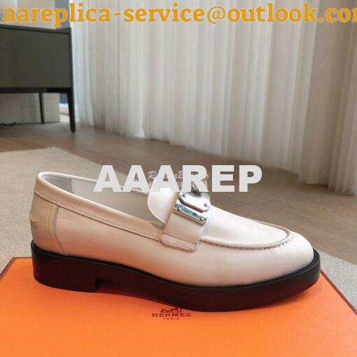 Replica Hermes Hot Loafer in calfskin H232075Z 4