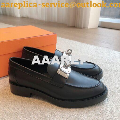 Replica Hermes Hot Loafer in calfskin H232075Z 12