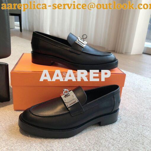 Replica Hermes Hot Loafer in calfskin H232075Z 13