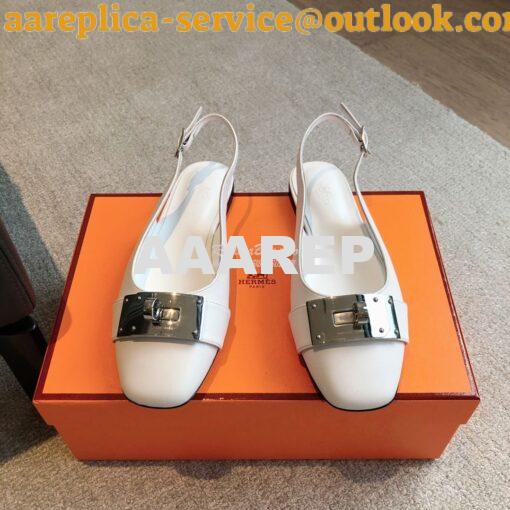 Replica Hermes Innocente Slingback in goatskin H241157Z