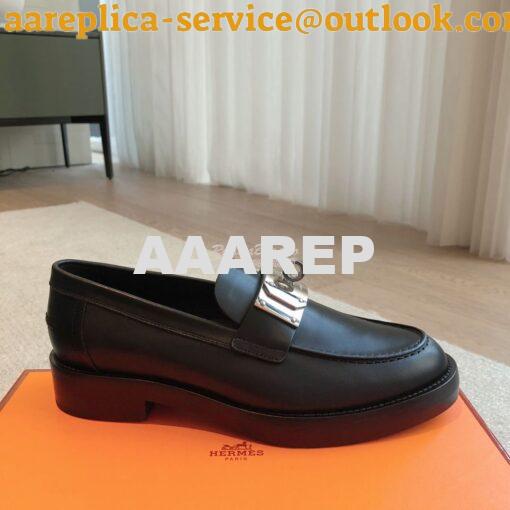 Replica Hermes Hot Loafer in calfskin H232075Z 14