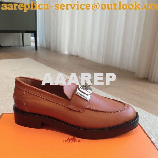 Replica Hermes Hot Loafer in calfskin H232075Z 21