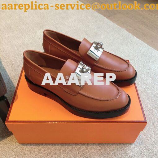 Replica Hermes Hot Loafer in calfskin H232075Z 22