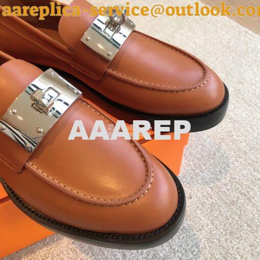 Replica Hermes Hot Loafer in calfskin H232075Z 23