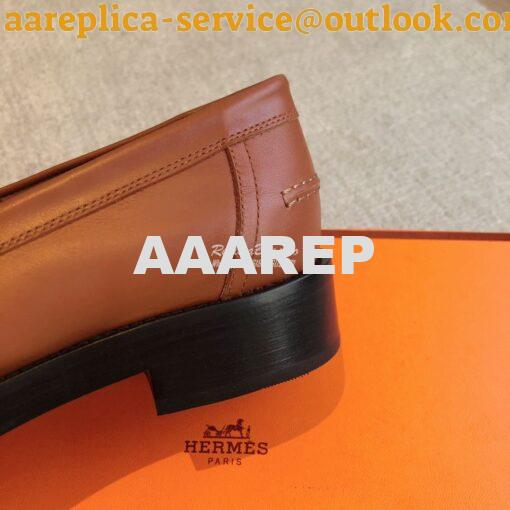 Replica Hermes Hot Loafer in calfskin H232075Z 25