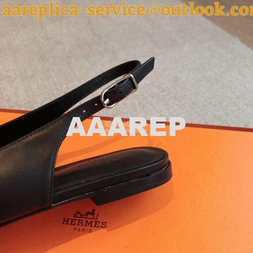 Replica Hermes Innocente Slingback in goatskin H241157Z 20