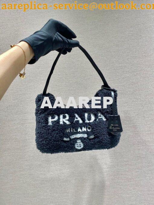 Replica Prada Re-edition 2000 Terry Mini-bag 1NE515 Black