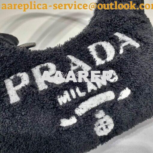 Replica Prada Re-edition 2000 Terry Mini-bag 1NE515 Black 5