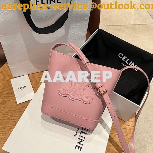 Replica Celine Small Bucket Cuir Triomphe In Smooth Calfskin 198243 Po