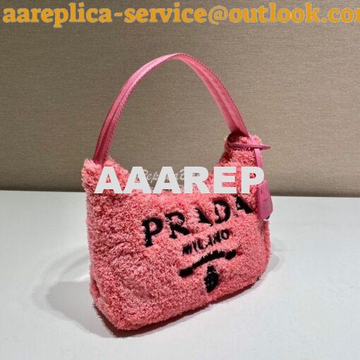 Replica Prada Re-edition 2000 Terry Mini-bag 1NE515 Pink 4