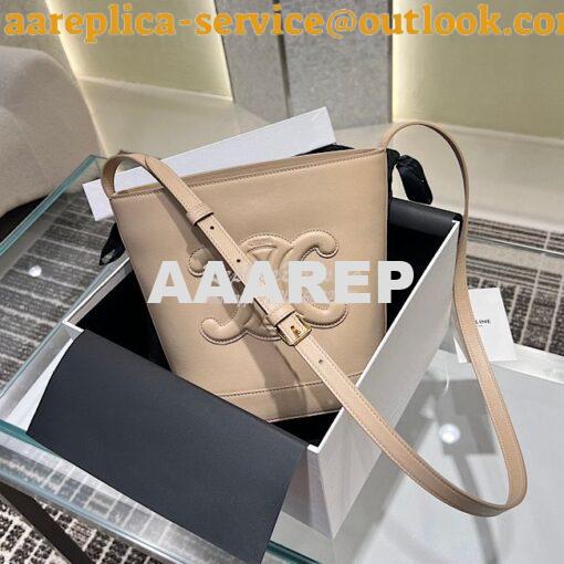 Replica Celine Small Bucket Cuir Triomphe In Smooth Calfskin 198243 Nu