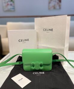 Replica Celine Teen Bag Cuir Triomphe In Shiny Calfskin 199233 Bright