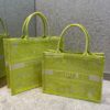 Replica Dior Medium Lady D-Lite Bag Lime Toile de Jouy Reverse Embroid 12