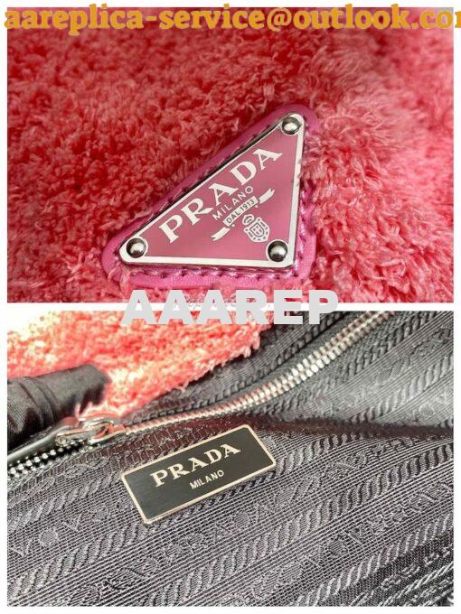 Replica Prada Terry Tote Bag 1BG130 Pink 8