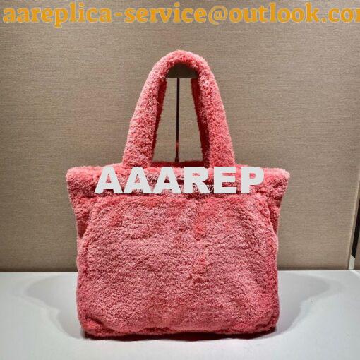 Replica Prada Terry Tote Bag 1BG130 Pink 9