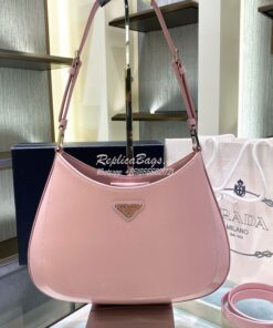 Replica Prada Cleo Brushed Leather Shoulder Bag with Strap Extension 1