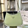 Replica Prada Cleo Brushed Leather Shoulder Bag with Strap Extension 1 11